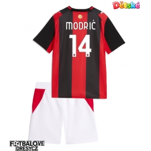 AC Milan Luka Modric #14 Dětské Domácí dres komplet 2026-27 Krátký Rukáv (+ trenýrky)